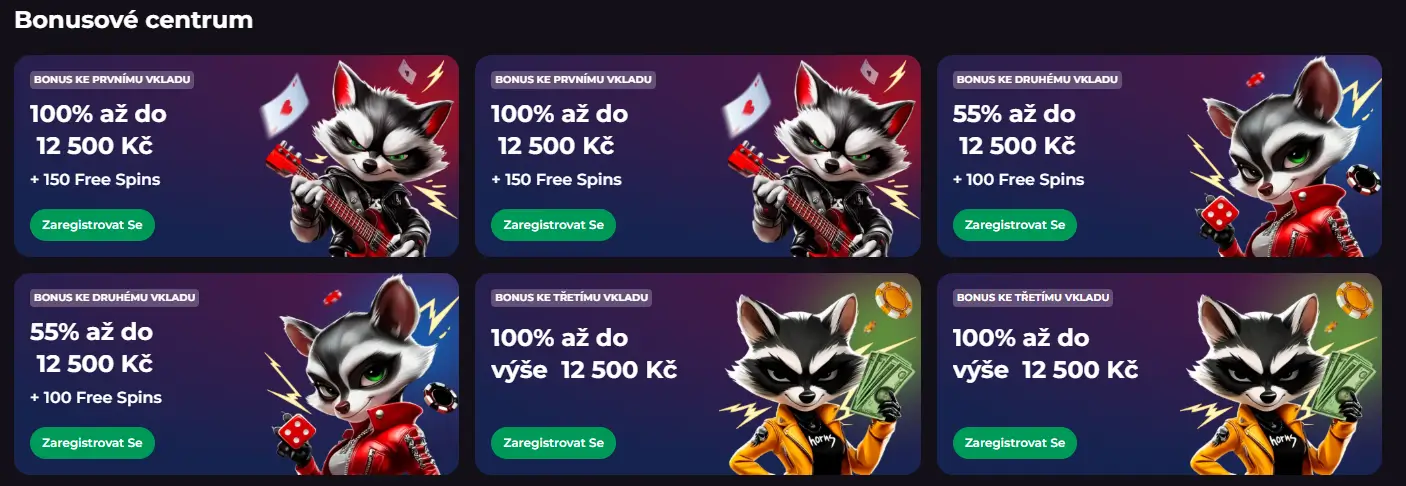 Rockyspin Casino Bonusy